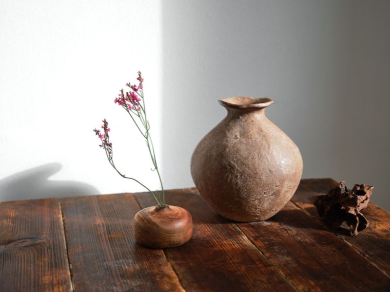 matériaux et textures athentiques dans le style japandi / visiondeco